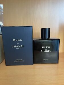 $228 New Open box Authentic Chanel Bleu De Chanel PARFUM POUR HOMME 5oz / 150ml