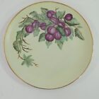 New ListingHand Painted Porcelain FIGS Dinner Plate by B Robertson Yellow Gold Rim