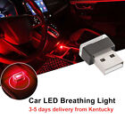 Mini 1 x LED USB Car Interior Light Neon Atmosphere Ambient Lamp Accessories Red