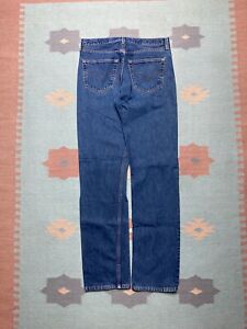 Vintage 90s Levi’s 501 jeans made in USA dark wash crispy straight leg EUC 32x34