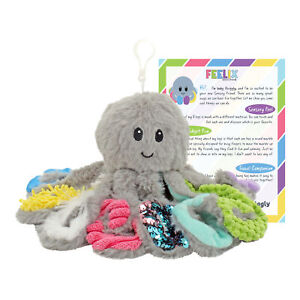 Sensory Octopus Plush Mini, Special Needs Autism Sensory Stuffed Toy by MEAVIA