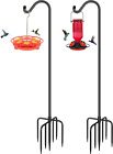 Shepards Hooks for Outdoor Bird Feeder Pole 76 Inch Adjustable Tall Heavy Duty S