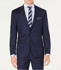 HICKEY FREEMAN Nordstrom Navy Blue Full Suit 42R Super 130s Wool Italy