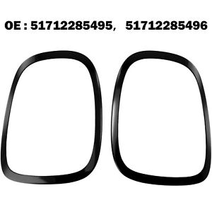 Car Accessories Rearlight Cover Trim Tail Light Trim 51712285496 Black (For: Mini)