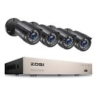 ZOSI 8CH H.265+ 5MP Lite DVR 1080P Outdoor CCTV Home Security Camera System Kit