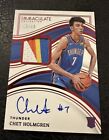 2022-23 Panini Immaculate Basketball Chet Holmgren Red Rookie Patch Auto /49