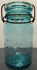 Ball Sanitary Sure Seal Quart Size Blue Glass Mason Canniing Jar with Wire Bail
