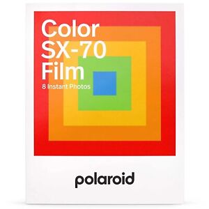 New Sealed Polaroid SX-70 Color Film for all Polaroid SX-70 Cameras - 8 Photos
