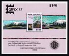 New Zealand 1987 Parks - Capex Exhibition Mint MNH Miniature Sheet SC 879b
