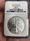 2010 American Silver Eagle - NGC MS70 Early Releases Blue Label