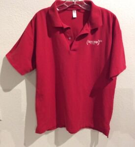 Mens Red Fine Pique Polo Shirt Belvedere Short Sleeve Large