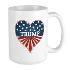 CafePress Heart Trump Coffee Mug, Large 15 oz. White Coffee Cup (1739005327)