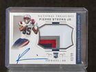 2022 Panini National Treasures Pierre Strong Jr RC 3 Color Patch Auto /99