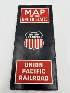 Vintage 1940's Union Pacific Railroad Brochure & Map Of The United States
