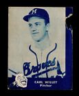 1960 Lake to Lake Milwaukee Braves Carl Willey SP