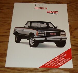 Original 1990 GMC Sierra Truck Sales Brochure 90 SL SLE SLX