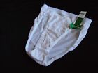 NOS White & Pink Striped Cotton Vintage Women's CAROLE Hi Cut Briefs Panties 7