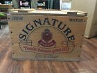 VINTAGE ~ STROH'S SIGNATURE BEER  ~ WOOD CRATE, BOX