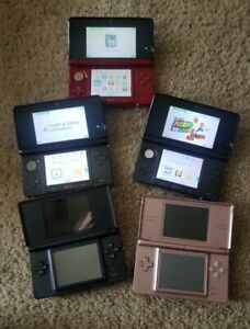 New ListingNintendo 3DS DS Systems Lot of 5 - 3 3DS WORKING and 2 DS For Parts Repair *READ