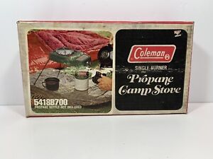 Vintage Coleman 5418B700 Single Burner Propane Camp Stove New Open Box