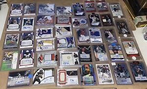 Huge Lot of Football & Baseball Auto & Patch Cards - RPA Many Numbered & Rookies