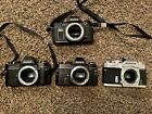 Lot Of 4 Konica SLR  Film Camera Bodies [Read For Condition]