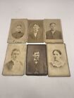 Antique Lot Of 6 Cabinet Card Portraits Men Women Pennsylvania
