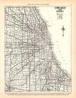 1937 Vintage Chicago Illinois Street Map Wall Decor City Map of Chicago 1311