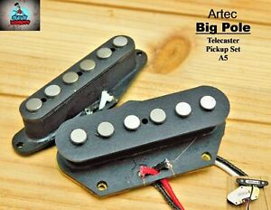 Artec Tele Guitar Pickup Alnico V Big Pole Pieces Neck Bridge Fender Telecaster