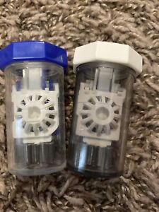 Lot of 2 Clear Care Contact Lens Cleaning Storage Cases w/Neutralizing Disc