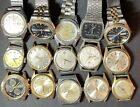 Lot of 15 Vintage Mens Watches For Parts And Repair Please Read - Attic Find!