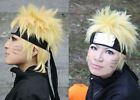 NARUTO Uzumaki Gold Short Wig Hair for Japanese Anime Cosplay & Halloween Party
