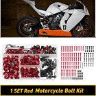 Red Bolt Kit Body Screw Set Motorcycle Replace Parts for Kawasaki Ninja NINJA US (For: 2008 Kawasaki Ninja 250R EX250J)