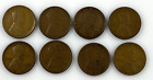 Lot of 8 Lincoln Wheat Pennies 1910-1926
