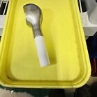 VTG HORCHOW COLLECTION Ice Cream Grooved Scoop Spade White Plastic Handle Heavy