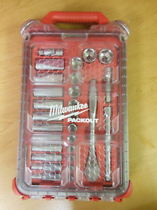 Milwaukee 48-22-9481 3/8” SAE Ratchet 28pc Mechanics Tool Set w/ Packout Case