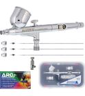 Master Airbrush G233 Pro Set with 3 Nozzle Set Dual Action Gravity Feed