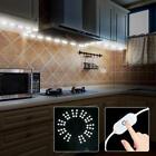 US 60Led White Under Cabinet Light Closet Kitchen Counter LED Light+Power+Dimmer