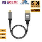 Micro HDMI to HDMI Cable Adapter Converter 4K GoPro HERO 7 6 5 4 3 Camera 60Hz