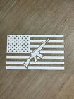 AR15 American Flag Sticker Decal - Custom Vinyl Die Cut Graphic USA 2A
