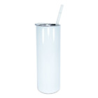 30oz Sublimation Blank White Straight Skinny Stainless Steel Dual Wall Tumbler