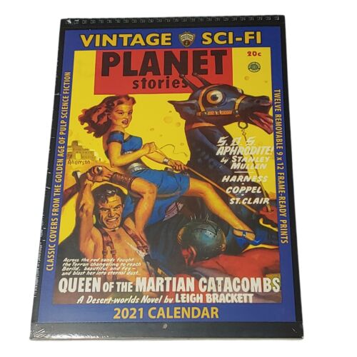 Asgard Press Collectible 2021 Calendar Vintage Sci-Fi Magazine Covers New/Sealed