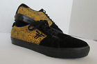 Fallen Footwear black yellow suede leather bomber Skater Shoes-sz 10.5-nwob