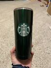 Starbucks Stainless Steel Tumbler 20 oz. Classic green, hot/cold, double walled.