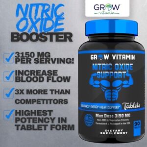 Grow Vitamin GF-9, 90 Tablets Human growth hormone, Testosterone booster,