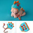 Newborn Baby Dinosaur Knit Crochet Clothes Hat Photo Photography Prop Outfit