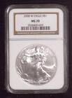 2008-W American Silver Eagle | .999 Silver 1oz ASE $1 | NGC MS70 | Perfect
