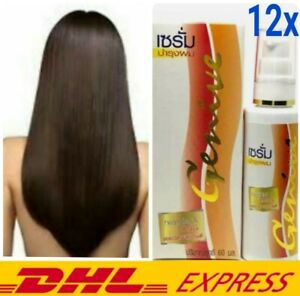 12x Serum GENIVE Long Hair Fast Growth Helps Your Hair Lengthen Grow Faster 60ml