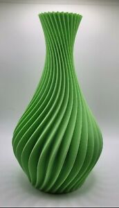 Swirl vase Groove vase Spiral vase Modern vase Home decor Flower vase 9 inch