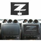Carbon Fiber Car Navigation Cover Box Door Dash Trim Parts For Nissan 350Z Z33  (For: Nissan 350Z)